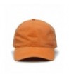 Vintage Year Ponytail Open Back Washed/Brushed Cotton Adjustable Baseball Sports Cap - Orange - CT12N8QZEH2