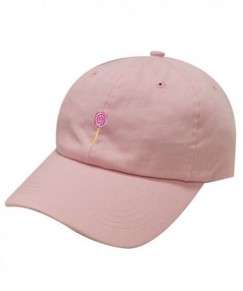 City Hunter C104 Lollipop Cotton Baseball Dad Cap 19 Colors - Pink - CH183OSUNW0