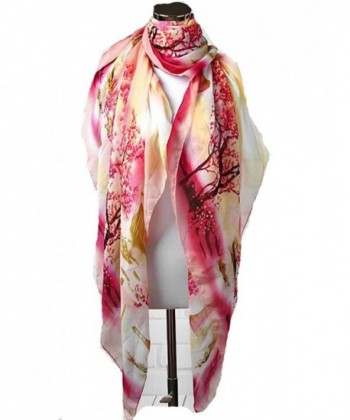 Women new sunscreen windy silk chiffon scarf (Red) - CA12L8WDJNP