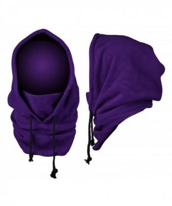 JIERKU Skiing Face Masks Neck Warmers for Skiing Trapper Hats for Men Outdoors - Purple - CN12O1D758B