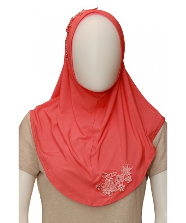 Jersey headscarf- instant hijab- ready to wear hijab for women by Ethnicity - Peach - CK17Y4AOTNO