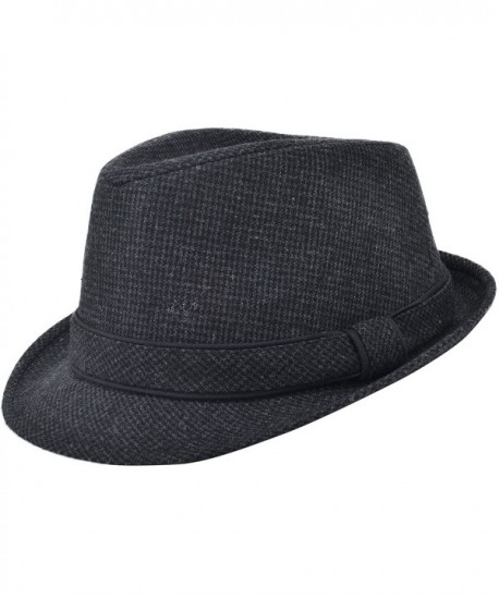 Classic Gangster Stain-Resistant Crushable Gentleman's Fedora - 04_grey - CA12O7VH3XE