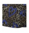 Bucasi Brown Leopard Print Graffiti in Fashion Scarves