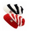 Raylarnia Chunky Slouchy Beanie Cap Red - Red and White/Black and White - CD185ZH3X0E