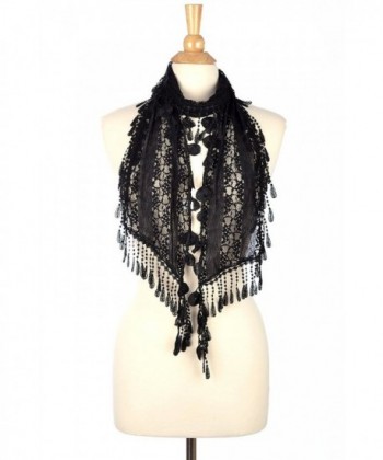 Fashion Romantic Scarf Tassels Black