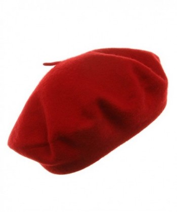 Private Island Wool Beret Red in Women's Berets