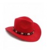 Vintage Western Cowboy Cowgirl Sombrero - Red - C9182XD2478