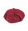 Sparkle Glitter Newsboy Cap Burgundy in Women's Newsboy Caps