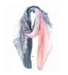 GERINLY Lightweight Scarves: Fashion Lace Print Shawl Wrap For Women - Grey+lightpink - C2126RVNHAV