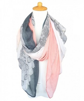 GERINLY Lightweight Scarves Fashion LightPink