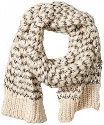 RAMPAGE Women's Loose Knit Oblong Scarf - Ivory - CQ12HPYKWOT