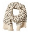 RAMPAGE Women's Loose Knit Oblong Scarf - Ivory - CQ12HPYKWOT