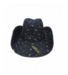 Sparkle Glitter Western Hat Black in Women's Cowboy Hats