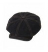 WITHMOONS Denim Cotton newsboy Hat Baker Boy Beret Flat Cap KR3613 - Black - C9183GGKQZO