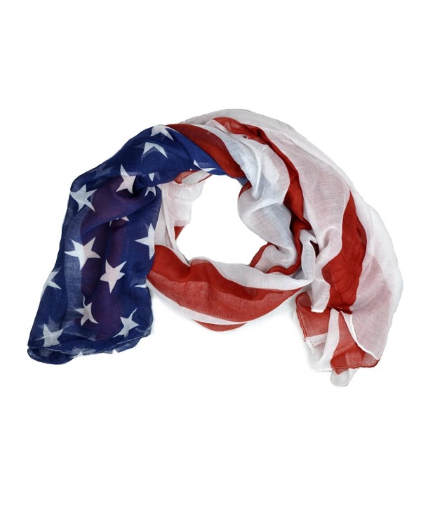 Dabung Women's American Flag and Patriotic Scarves - Usa - CT11CZ6PGET Dabung Women's American Flag and Patriotic Scarves - Usa - CT11CZ6PGET