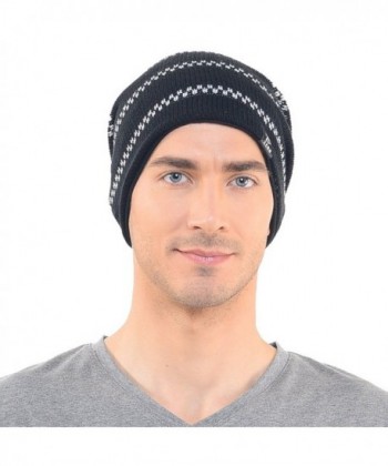 Black Slouch Beanie Skull Winter in Men's Skullies & Beanies