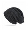 Zeya beauty Beanie Cap- Strass Nieten Im Elden Streifen Design- Slouch Longbeanie - Dark-grey - CS1803YZAL5