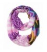 Hedgehog Infinity Scarf Paisley Womens Loop Scarves by corciova - 125 Geometry Dark Orchid - CA12575O37P