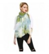 GERINLY Wrap Scarf Summer Womens Fashion Flowers Shawls For Travel - Green - CI18C3UNH88