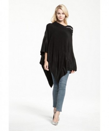 Vankerful Cashmere Asymmetric Pullover DFS087Black