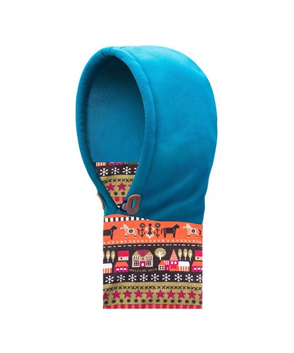 WATERFLY Winter Windproof Cap Fleece Balaclava/Hooded Face Mask Neck Warmer - Blue - CJ186XXWNUH