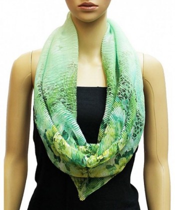 NYFASHION101 Womens Floral Stretchable Infinity in Fashion Scarves