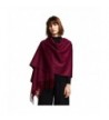 ALAIX WomensCashmere Lightweight Winter Wrap Weinred