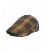 lethmik Cotton Flat Cap Gatsby Duckbill Hat Newsboy Ivy Irish Cabbie Scally Cap - Tweed Soil Yellow - C412G9HRAGP
