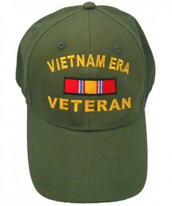 Vietnam ERA Veteran Cap w/ Bumper Sticker OD Green Hat Army Navy Air Force Marine - CO186CRZ8Y7