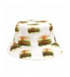 CITY HUNTER Hamburger Bucket Hat- White - C712JK11GLD