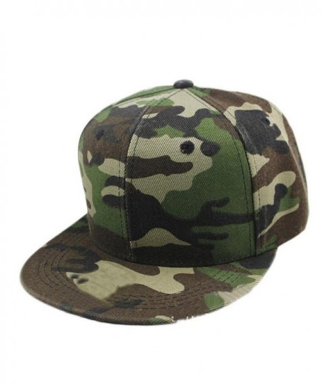 OutTop Unisex Baseball Cap Snapback Caps Hip Hop Hats [Camouflage] - A_green - CQ12O41GT0C