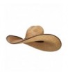 7 Inch Brim Light Straw Hat - Brown - CZ1857OSGZO