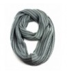 NYFASHION101 Soft Warm Chunky Cable Knit Infinity Loop Scarf - Natural Grey - CD11O08I741