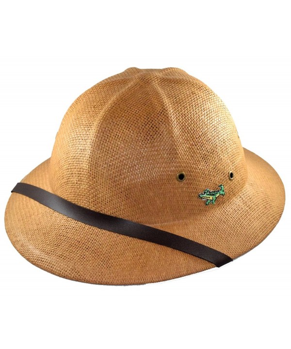 Khaki Safari Pith Helmet / Optional Gator Decal - C311ET0WOWV