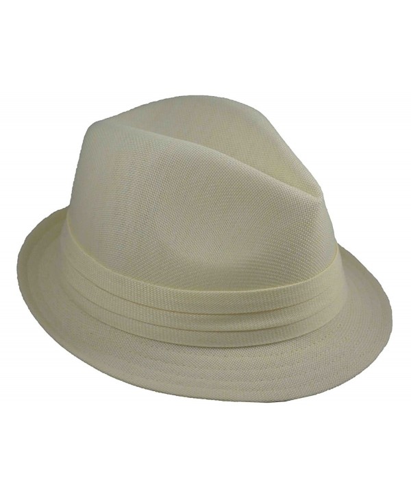 MLN Men's Basic Fedora Ivory - CX126MNOBHN