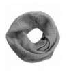 NEOSAN Women Warm Chunky Ribbed Knit Winter Infinity Loop Scarf - Cross Light Grey - CT184T5E6RY