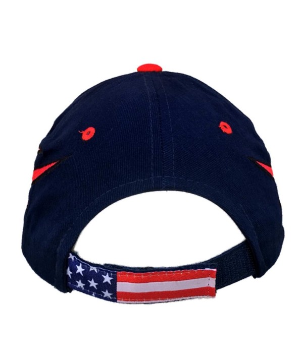 American Flag USA US Stream Patriotic Stars Flames Embroidered