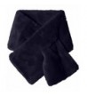 La Fiorentina Women's Plush Collar Scarf with Pull-Through - Navy - CW12E1EBK1F