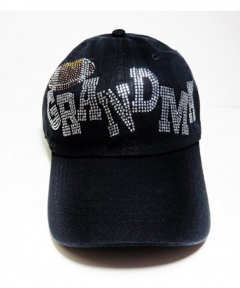 Rhinestone Football Grandma Baseball Cap Hat Headwear Sports - C511NXD85E1