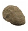 Sterkowski Harris Tweed Ivy League Classic Flat Cap - Yellow Check - CK11TU1MOAP