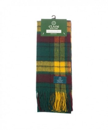 Clans Of Scotland Pure New Wool Scottish Tartan Scarf Macmillan Old (One Size) - CF123H446VV