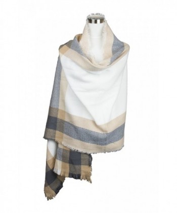 Womens Contrast Design Winter Oblong in Fashion Scarves