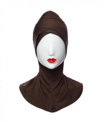 Edal New Under Scarf Hat Cap Bone Bonnet Hijab Islamic Band Neck Cover Head Wear - Coffee - CN126HWE9NF