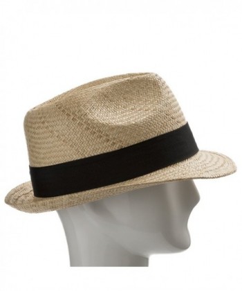 Fedora Sedona Panama Feather Natural in Men's Fedoras