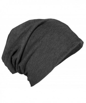 KMystic Slouch Lightweight Beanie Hat - Charcoal - C011N7HPI0H