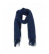 VBIGER Winter Warm Scarf Thick Shawl Unisex Oversize Scarves for Men Women - Navy Blue - C91863MCCMO