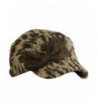 Sakkas Variegated Bow Wool Blend Cadet Cap - Brown - C011ISKS1E3