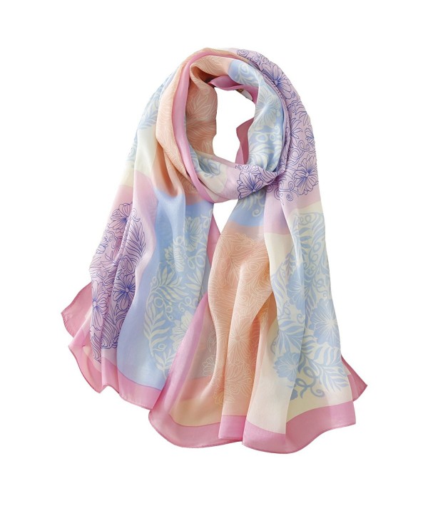 Tong Rui Women's Large Silk Scarf Colorful Scarf - Tr 02 - CZ185KC9E0Z