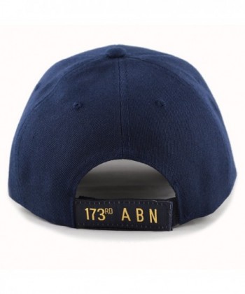 HAT DEPOT Official Licensed Navy 173rd in Men's Baseball Caps