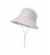 Siggi Womens UPF50+ Linen/Cotton Summer Sunhat Bucket Packable Hats w/ Chin Cord - 89009_gray - CP17YECXA3U